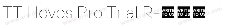 TT Hoves Pro Trial R字体转换